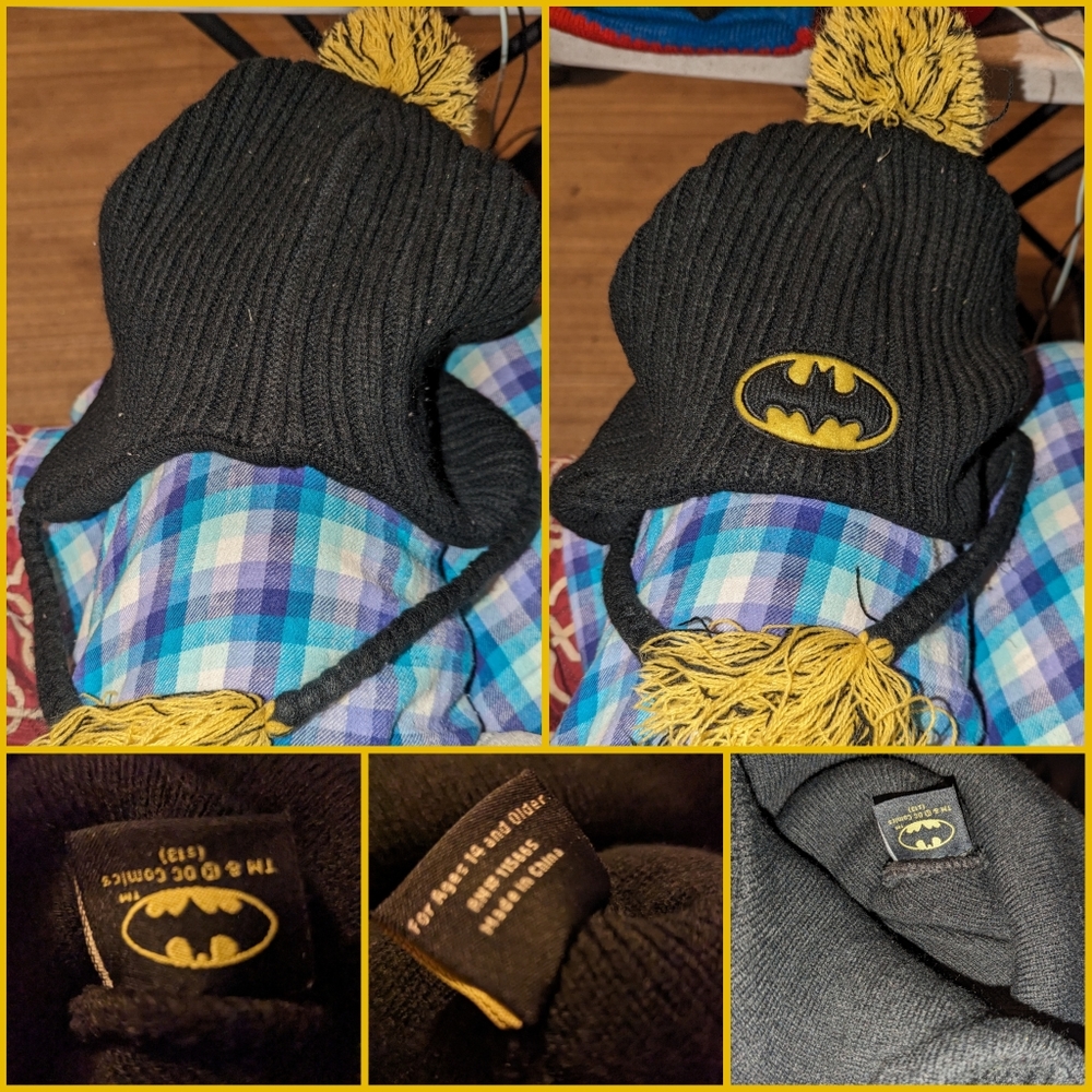 Batman knit hat